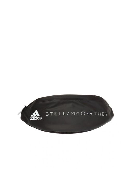 Adidas By Stella McCartney Black Logo-printed Belt Bag