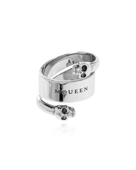 McQueen Black Brass Ring for men