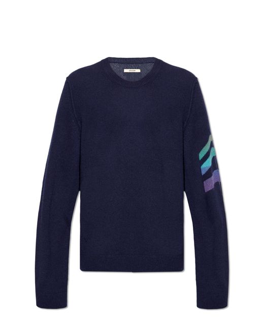 Zadig & Voltaire Blue ‘Kennedy’ Cashmere Sweater for men