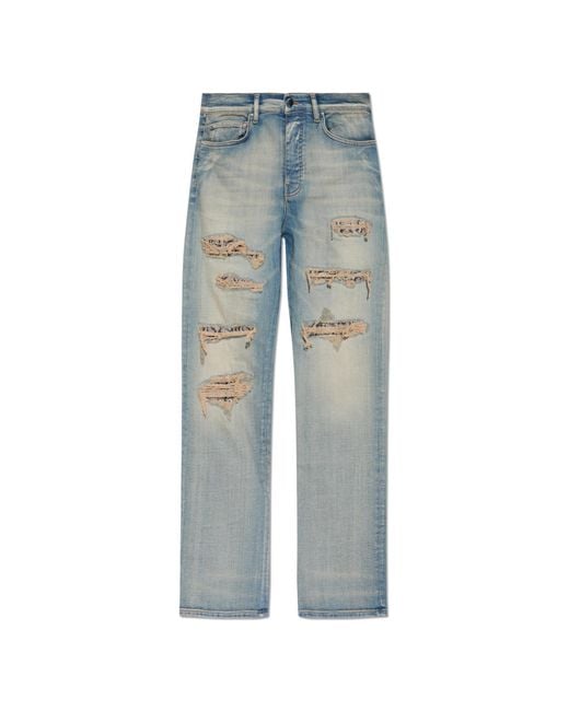 Amiri Blue Jeans With A Vintage Effect for men
