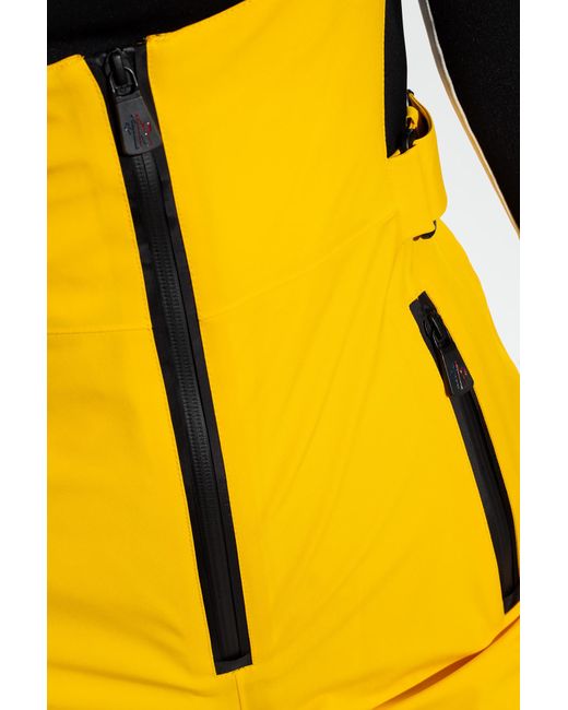 3 MONCLER GRENOBLE Yellow Bouquetin Ski Jacket
