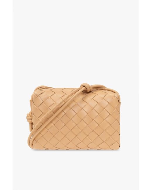 Bottega Veneta Natural Medium Loop Camera Handbag