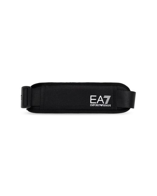 EA7 Black Sports Bag With Logo