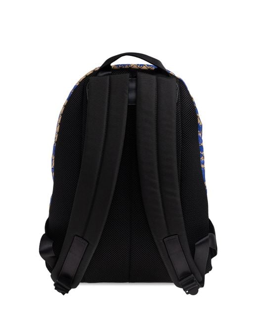 Issey Miyake Black Backpack With A Geometric Pattern for men