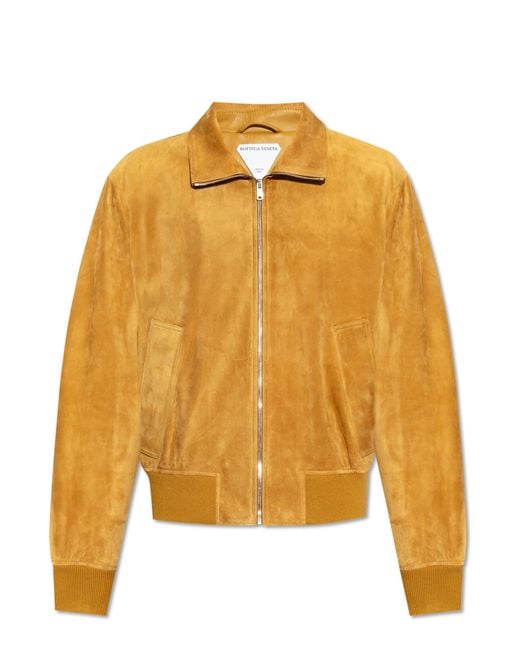 Bottega Veneta Yellow Suede Jacket for men