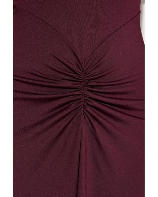 Victoria Beckham Red Draped Dress
