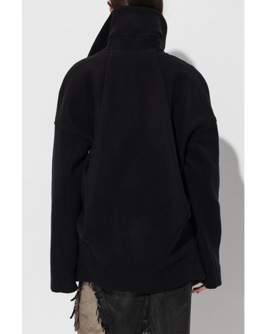 Rick Owens Black Wool Jacket 'Draculimo'