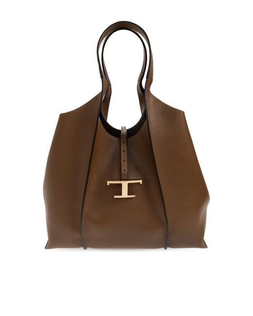 Tod's Brown Leather Bag 'Medium'
