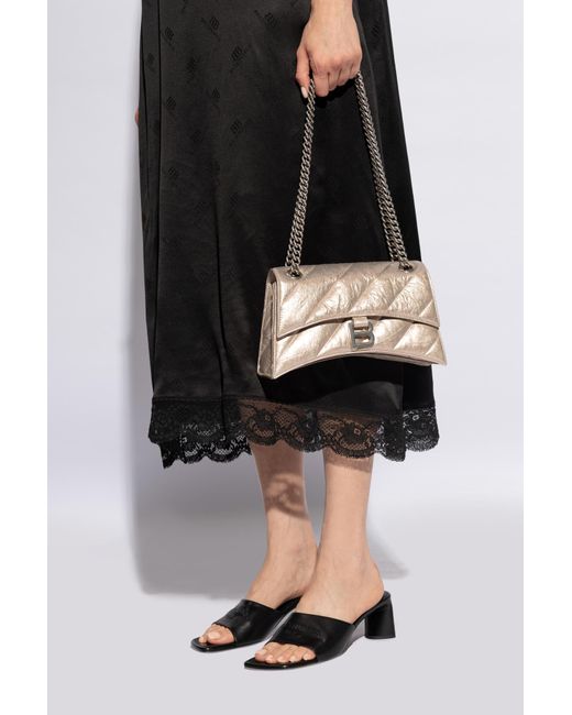 Balenciaga Black ‘Crush S’ Shoulder Bag