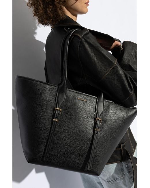 MICHAEL Michael Kors Black 'Moore' Shopper Bag