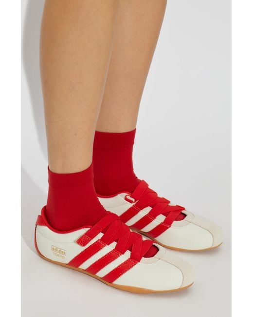 Adidas Originals Red 'Tokyo Mj' Sports Shoes