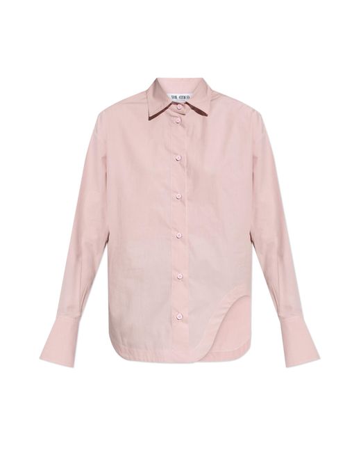 The Attico Pink Cotton Shirt