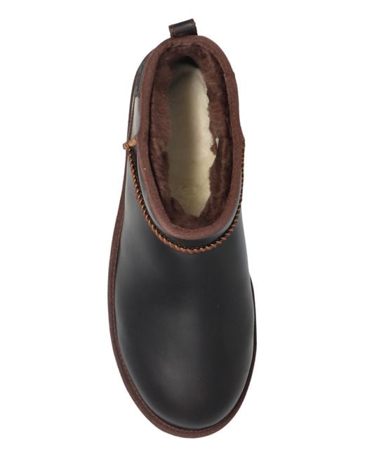 Ugg Black Snow Boots "Classic Ultra Mini" for men