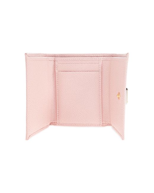 Dolce & Gabbana Pink Leather Wallet
