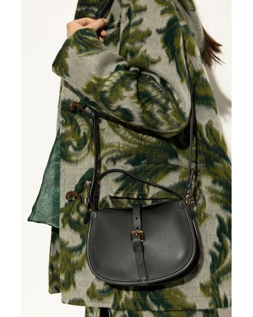 Etro Black Leather Shoulder Bag