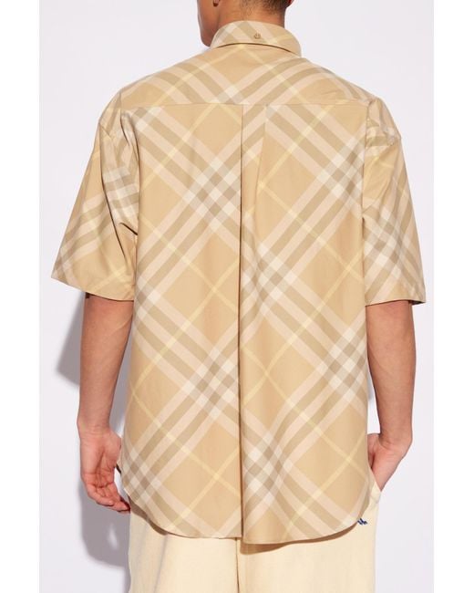 Burberry Natural Checked Shirt, for men