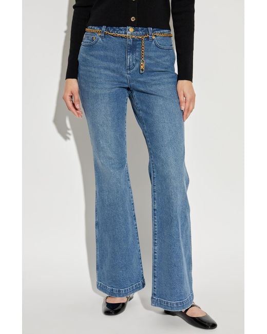 MICHAEL Michael Kors Blue Jeans With Flared Legs