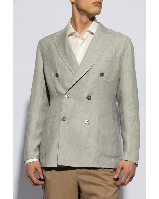 Brioni Natural Double-Breasted Jacket for men