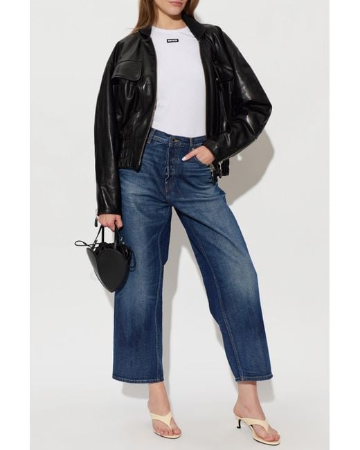 ROTATE BIRGER CHRISTENSEN White Top With Logo Patch