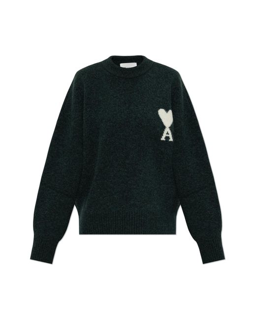 AMI Black Sweater With Logo