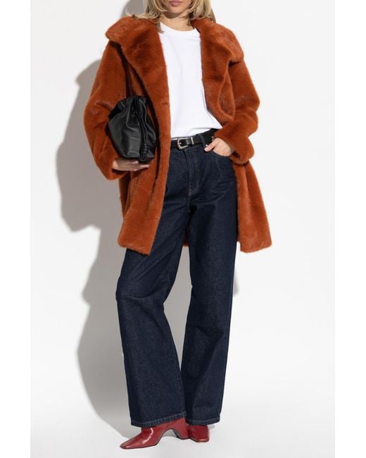 Paul Smith Orange Ps Faux Fur