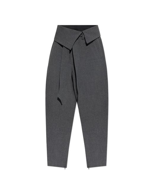 The Attico Black High-Waisted Trousers