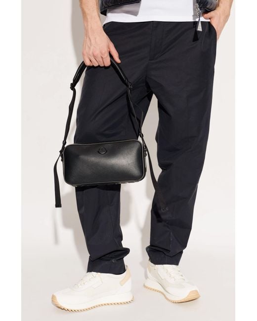 Moncler Black Shoulder Bag 'Carlo' for men