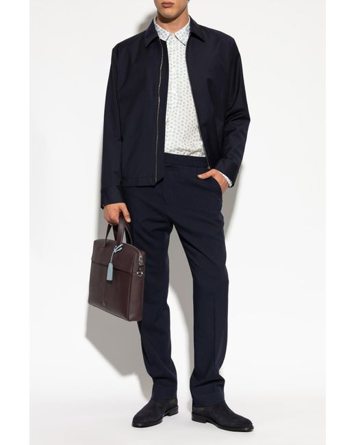 Paul Smith White Shirt With Floral Motif for men