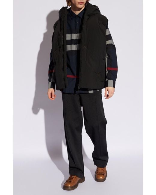 Burberry Black Checked Shirt for men