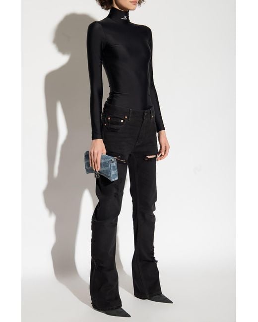 black balenciaga jeans