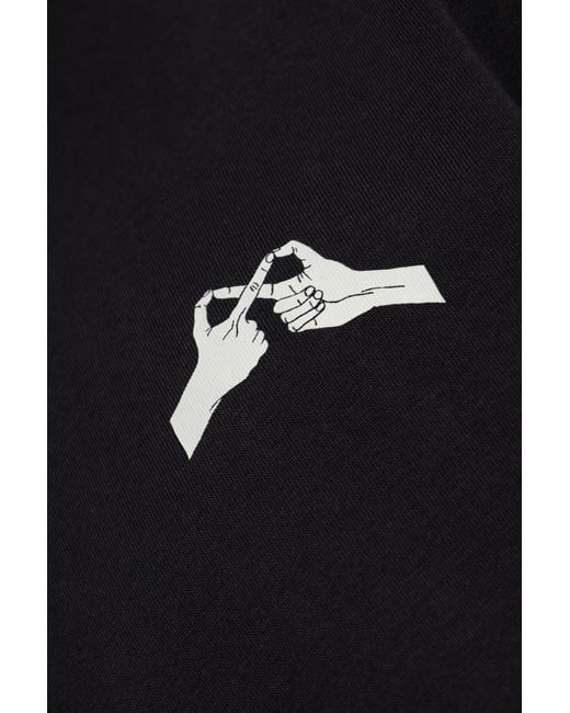 Samsøe & Samsøe Black T-Shirt "Saflorian" for men