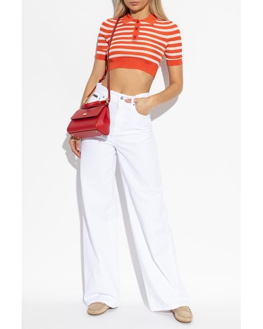 Dolce & Gabbana Orange Short Polo