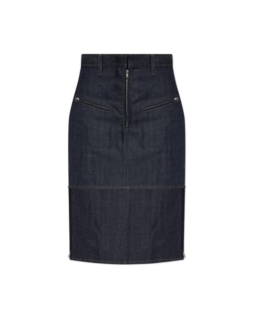 Jil Sander Multicolor Denim Skirt