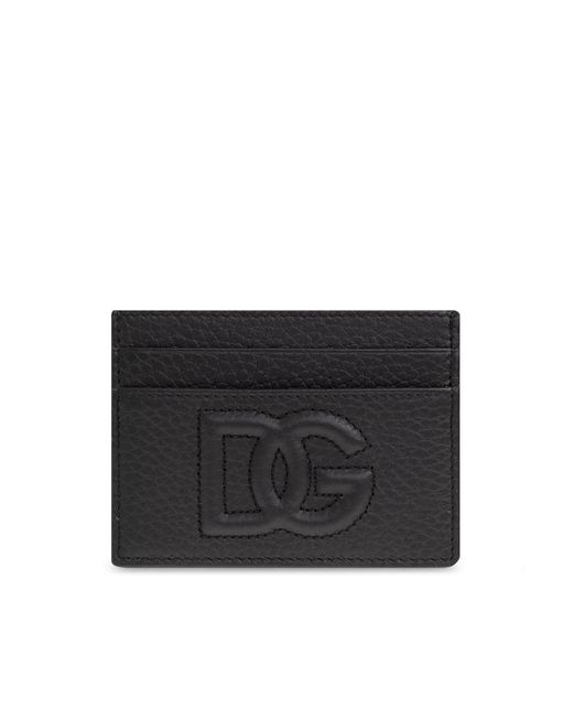 Dolce & Gabbana Black Card Case With Logo for men