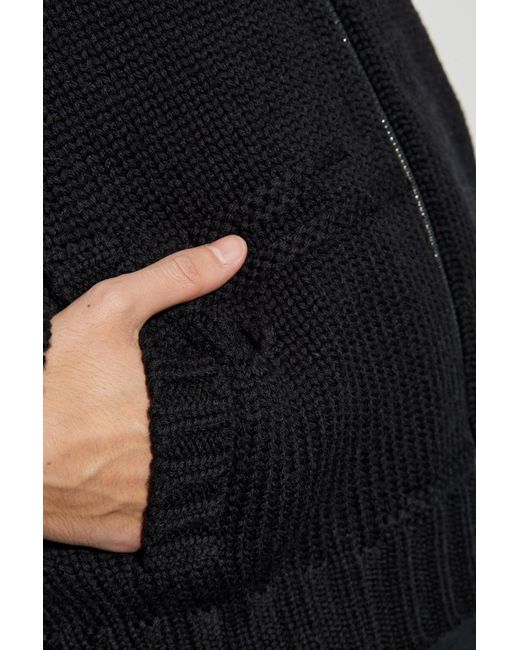 DSquared² Black Wool Cardigan for men