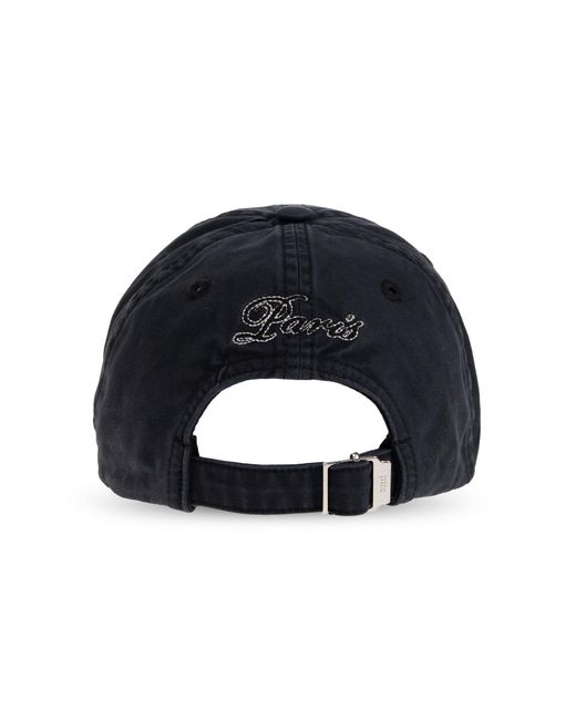 AMI Black Cap With Logo