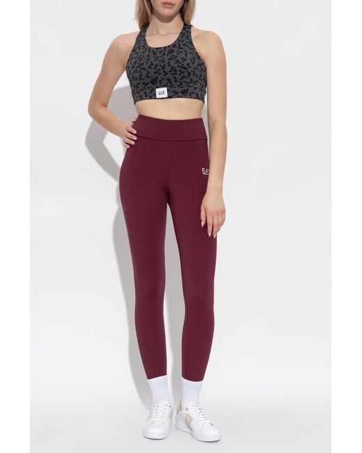 EA7 Women's Red Training Leggings