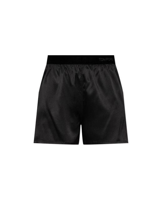 Tom Ford Black Silk Shorts