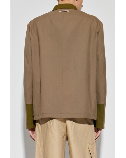 Marni Green Wool Jacket for men