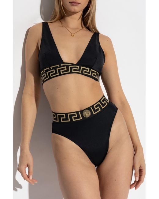 Versace Black Swimsuit Bottom