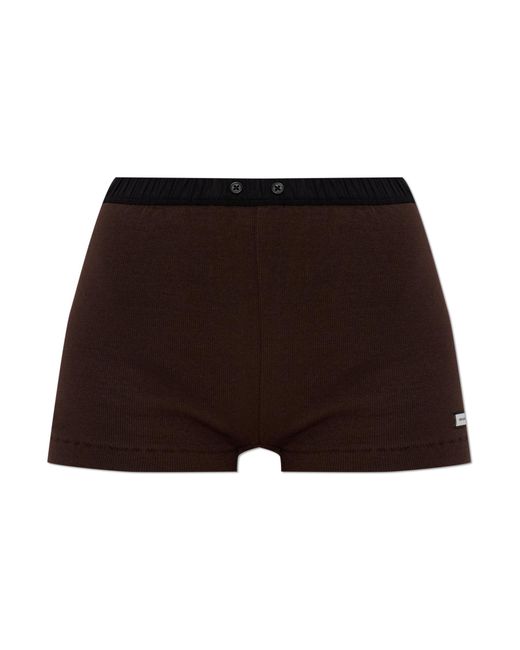 Entire studios Brown Shorts With Logo