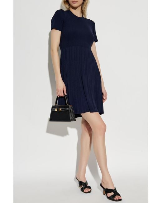 MICHAEL Michael Kors Blue Dress With A Round Neckline