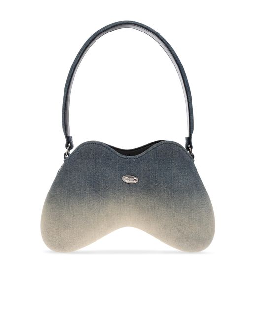 DIESEL Blue Shoulder Bag Play Double-D Shoulder