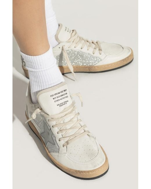 Golden Goose Sneakers Ball Star Double Quarter in White | Lyst