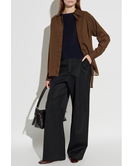 Officine Generale Brown Shirt 'Augustine'