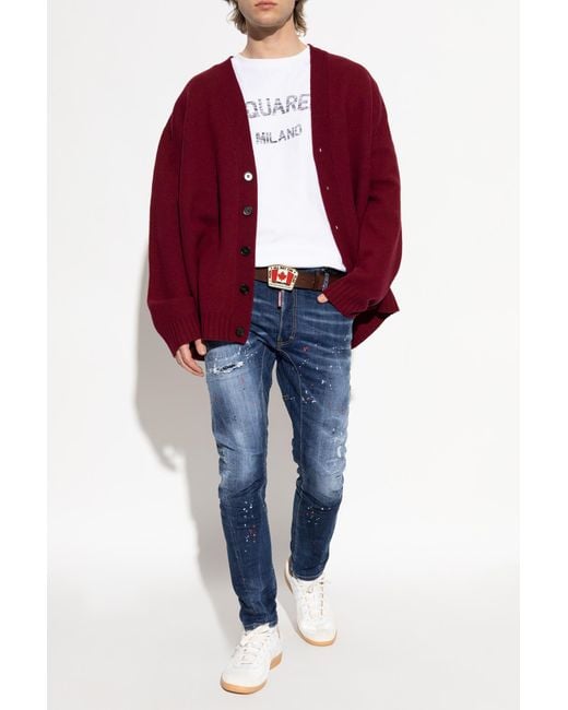 DSquared² Blue 'Tidy Biker' Jeans for men
