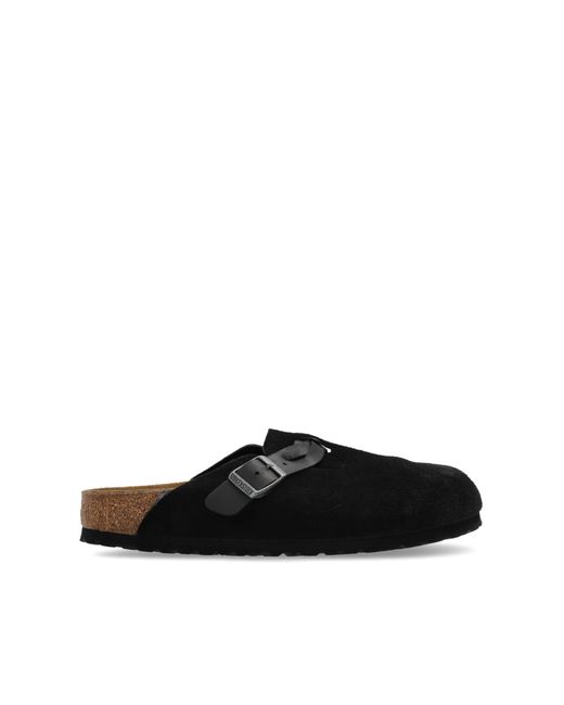 Birkenstock Black Boston Braided Clogs