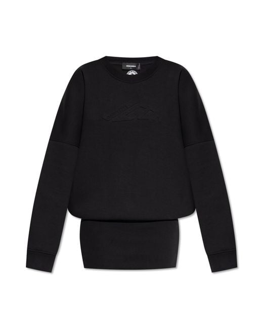 DSquared² Black Dress With Logo