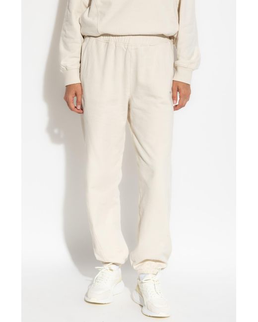 Woolrich White Sweatpants With Printed Logo
