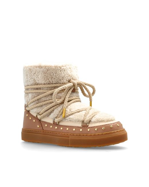 Inuikii Brown Snow Boots "Curly Rock"